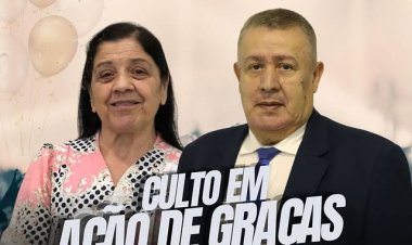 Convite especial para culto de Ação de Graças pelo aniversário do nosso pastor setorial Dorival Mendes e da nossa querida irmã Lucília!
